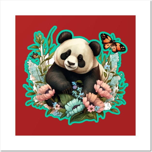 Cute Panda illustration Wall Art by Zoo state of mind